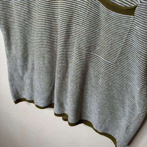 Madewell Shirt Womens XL Watermoor Short-Sleeve Sweater In Stripe Round Neck - Picture 5 of 11